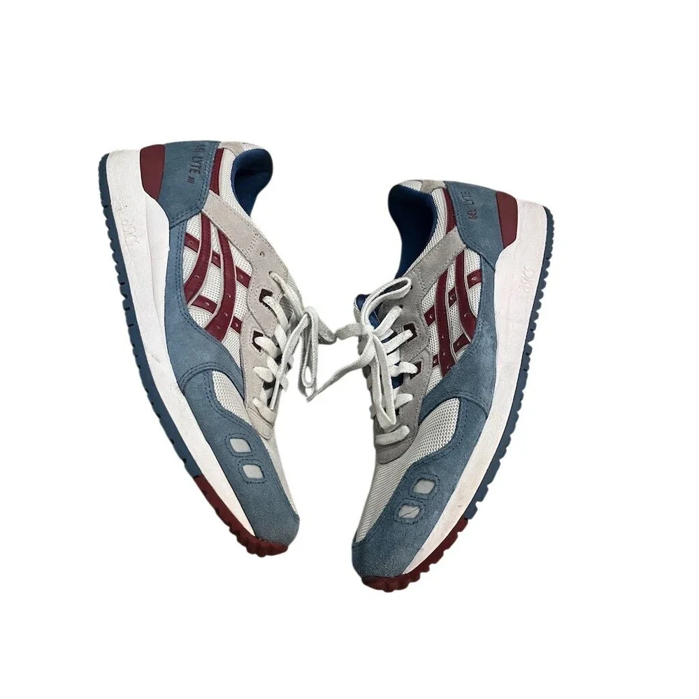 ASICS GEL-Lyte III OG Men's Sneakers Blue Azure/Beet Juice Size 10.5 No